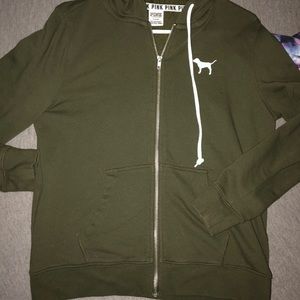 VS PINK full zip hoodie